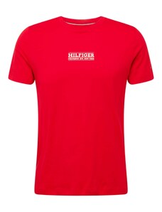 TOMMY HILFIGER T-Krekls ceriņu / sarkans / balts
