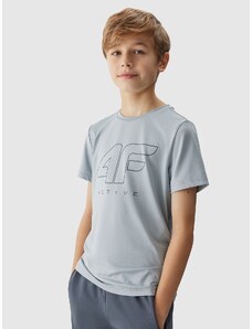 4F Zēnu ātri žūstošs sporta krekls - pelēks