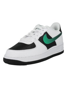 Nike Sportswear Brīvā laika apavi 'AIR FORCE 1' zaļš / melns / balts