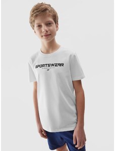 4F Zēnu t-krekls ar apdruku - balts