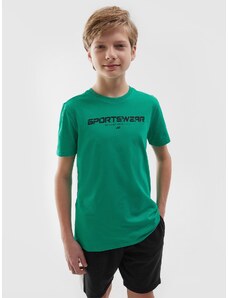 4F Zēnu t-krekls ar apdruku - zaļš