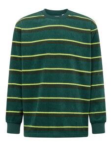 LEVI'S  Sportisks džemperis 'Sherpa Crewneck Sweatshirt' citronkrāsas / olīvzaļš / tumši zaļš