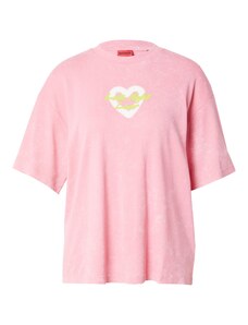 HUGO T-Krekls 'Dazalena' ābolu / rozīgs / dabīgi balts