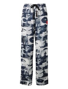 HUGO Pidžamas bikses 'LIPSY' tumši zils / balts