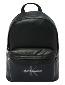 Calvin Klein Jeans Mugursoma 'CAMPUS BP40' bazaltpelēks / melns / balts