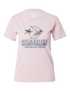 CONVERSE T-Krekls debeszils / zaļš / purpura / melns