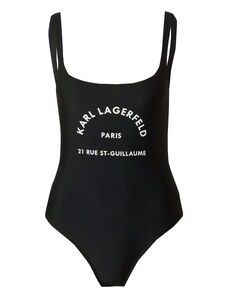Karl Lagerfeld Peldkostīms 'Rue St-Guillaume' melns / balts