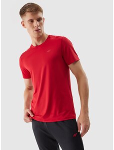 4F Vīriešu treniņu krekls regular, izgatavots no pārstrādātiem materiāliem - sarkans