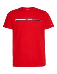 Tommy Jeans T-Krekls 'Essential' tumši zils / sarkans / balts