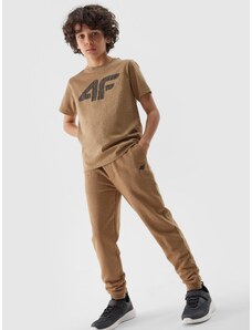 4F Jogger tipa zēnu sporta bikses - smilškrāsas