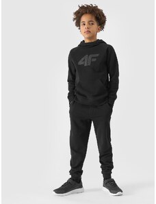 4F Jogger tipa zēnu sporta bikses - melnas