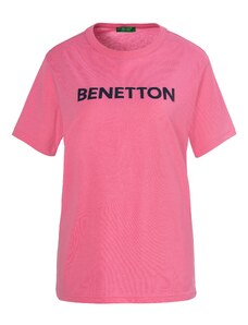 UNITED COLORS OF BENETTON T-Krekls rožkrāsas / melns