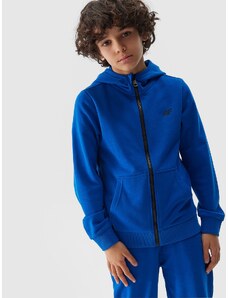 4F Zēnu aiztaisāma sporta jaka ar kapuci - kobalta