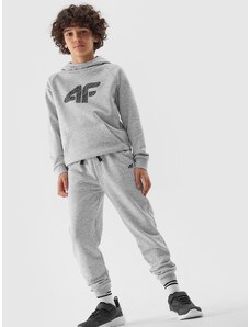 4F Jogger tipa zēnu sporta bikses - pelēkas