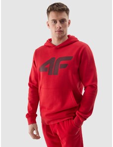 4F Vīriešu sporta džemperis hūdijs - sarkans