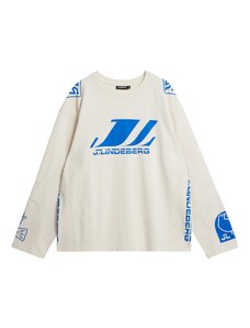 J.Lindeberg T-Krekls 'Derk' krēmkrāsas / zils
