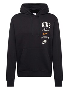 Nike Sportswear Sportisks džemperis 'Club' oranžs / melns / balts