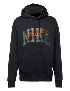 Nike Sportswear Sportisks džemperis 'CLUB' pelēks / oranžs / melns