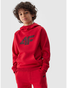 4F Zēnu sporta džemperis hūdijs - sarkans