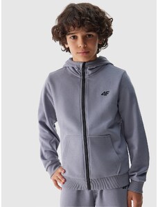 4F Zēnu aiztaisāma sporta jaka ar kapuci - zila