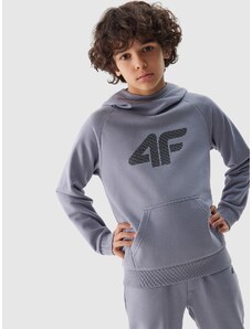 4F Zēnu sporta džemperis hūdijs - zils