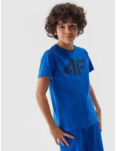 4F Zēnu t-krekls ar apdruku - kobalta