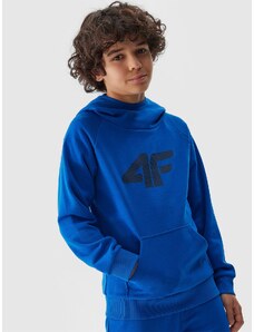 4F Zēnu sporta džemperis hūdijs - kobalta