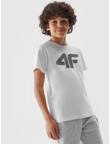 4F Zēnu t-krekls ar apdruku - balts