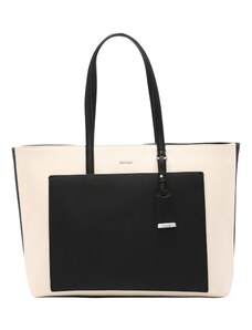 Calvin Klein "Shopper" tipa soma bēšs / melns
