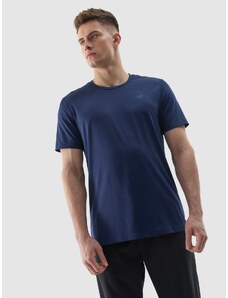 4F Vīriešu treniņu krekls regular, izgatavots no pārstrādātiem materiāliem - tumši zils