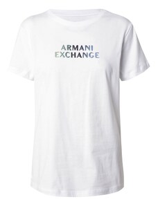 ARMANI EXCHANGE T-Krekls debeszils / nefrīta / melns / balts
