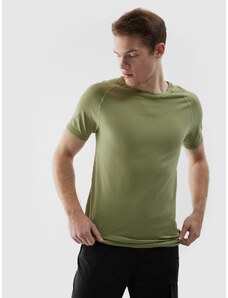 4F Vīriešu bezšuvju lauka skriešanas krekls - olīvu
