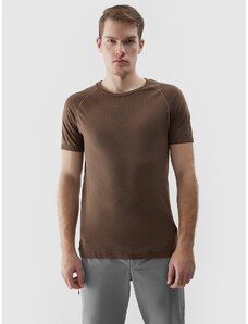 4F Vīriešu bezšuvju lauka skriešanas krekls - brūns