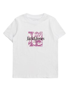 Jack & Jones Junior T-Krekls 'Lafayette' orhideju / melns / balts
