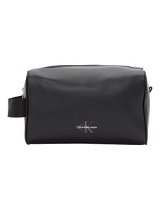 Calvin Klein Jeans Kosmētikas somiņa 'MONOGRAM' pelēks / melns / balts