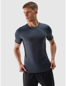 4F Vīriešu treniņu krekls slim no pārstrādātiem materiāliem - grafīta