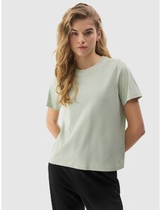 4F Sieviešu t-krekls gluds ar organisko kokvilnu - zaļš