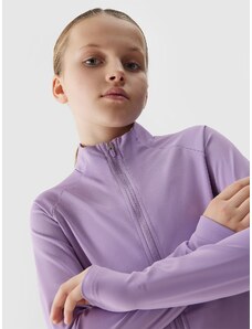 4F Meiteņu sporta jaka bez kapuces - violeta