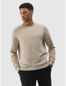 4F Vīriešu sporta džemperis bez kapuces - smilškrāsas