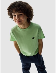 4F Zēnu t-krekls gluds - zaļš