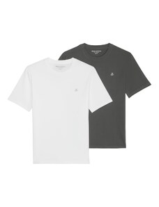 Marc O'Polo T-Krekls antracīta / balts
