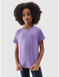 4F Meiteņu gluds t-krekls - violets