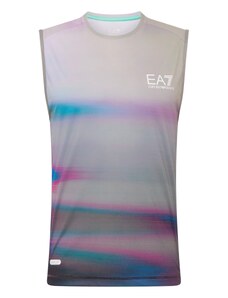 EA7 Emporio Armani Sportiska stila krekls zils / pelēks / lillā / balts