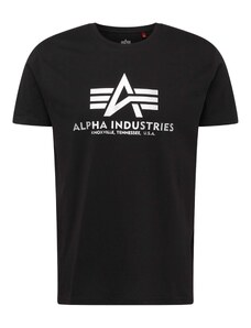 ALPHA INDUSTRIES T-Krekls melns / balts