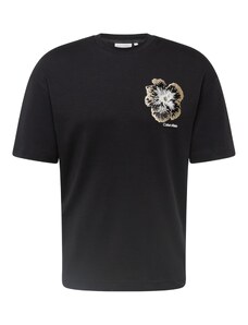 Calvin Klein T-Krekls zelts / melns / balts