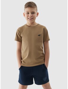 4F Zēnu t-krekls gluds - smilškrāsas