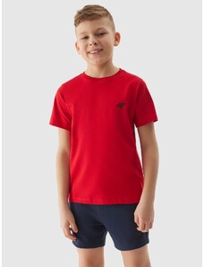 4F Zēnu t-krekls gluds - sarkans