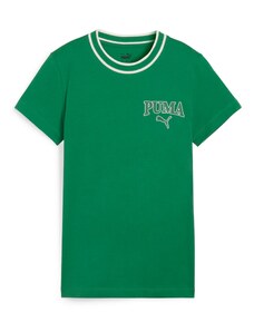 PUMA T-Krekls 'SQUAD' zaļš / balts