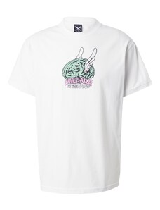 Iriedaily T-Krekls 'Free Mind' gaiši zaļš / rozā / balts