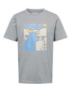 COLUMBIA Sporta krekls 'City Grey Heath' bēšs / zils / dzeltens / raibi pelēks
